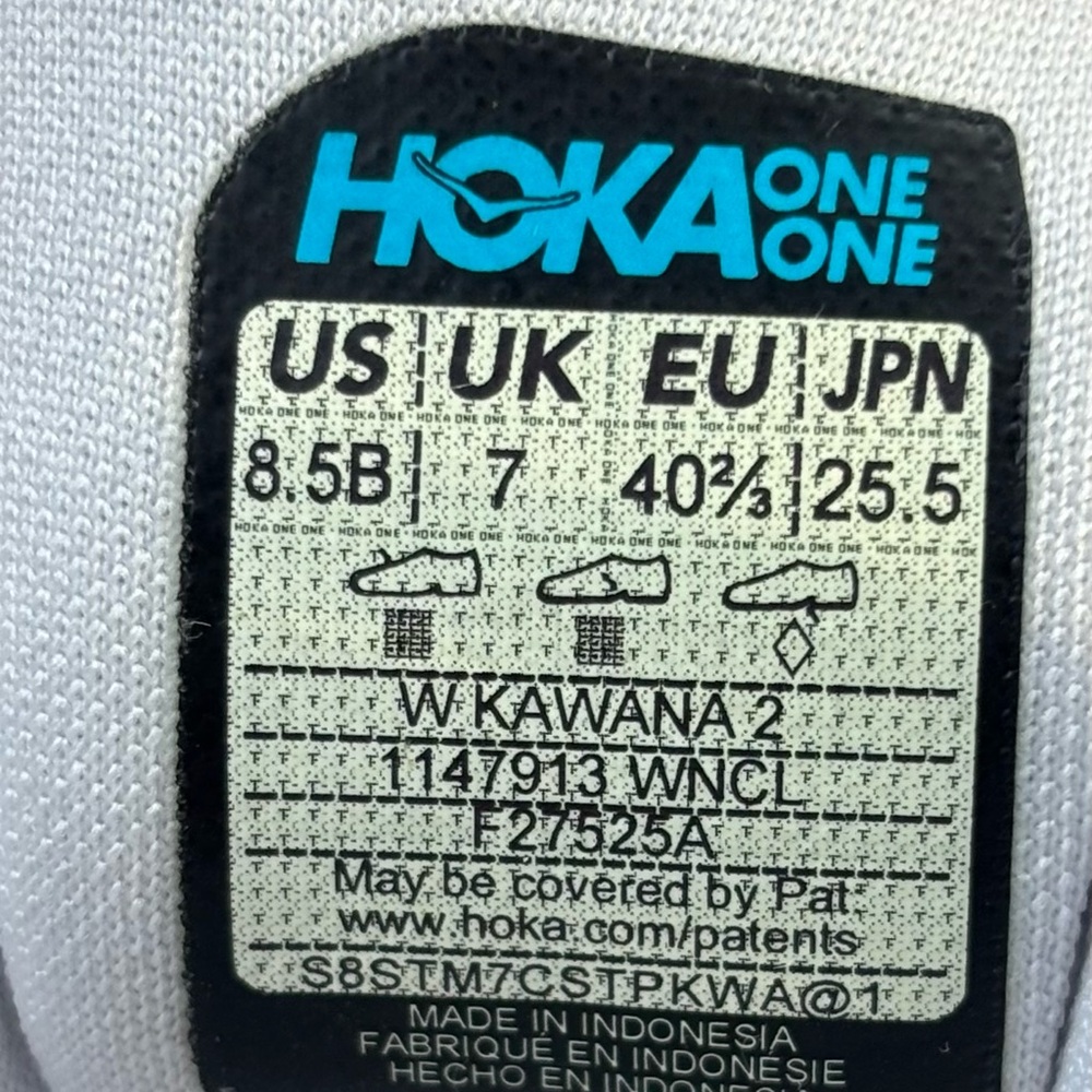 Hoka Kawana 2 💅 White Nimbus Cloud Gum Shoes 1147913-WNCL Women's 7 8 8.5 9.5 - Picture 11 of 12
